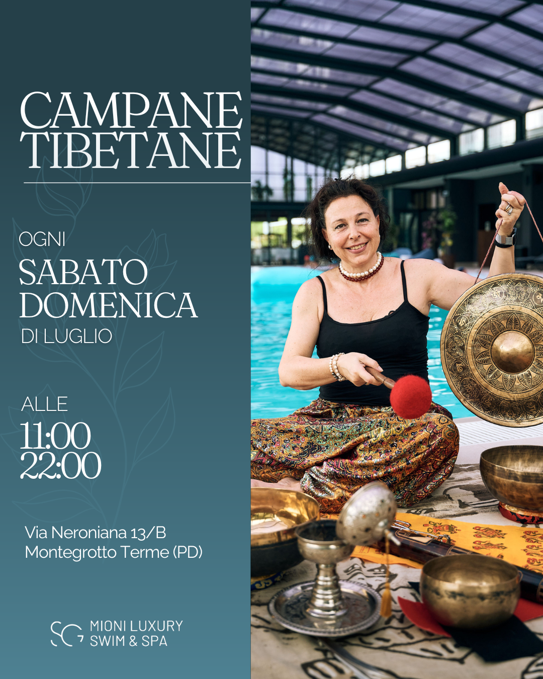 Campane Tibetane al Mioni luxury Swim & Spa