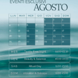 Calendario eventi di agosto