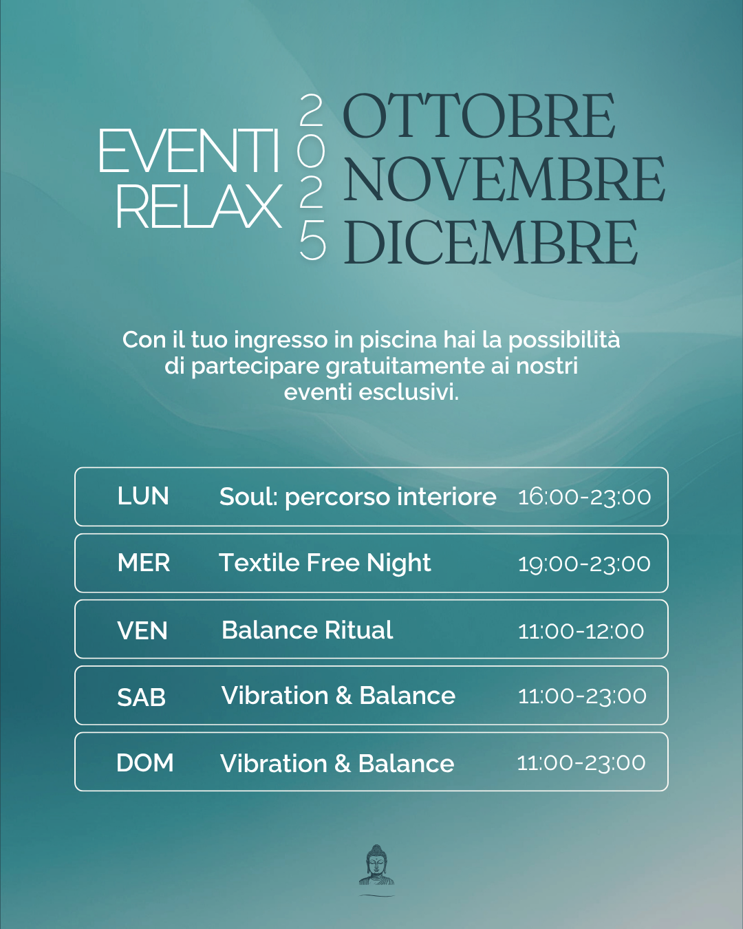 Eventi di Ottobre, Novembre, Dicembre