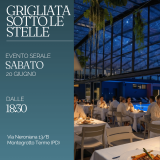 Sabato 20 giugno vivi una serata speciale a Mioni Luxury Swim & Spa: benessere termale, sapori alla griglia e un’atmosfera suggestiva sotto il cielo stellato di Montegrotto Terme.
