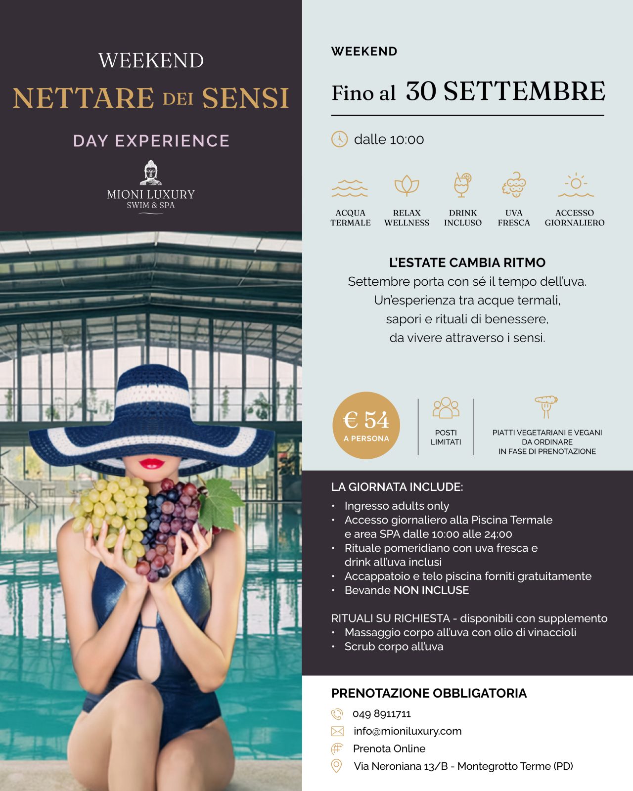 Nettare dei Sensi: settembre alle terme di Montegrotto