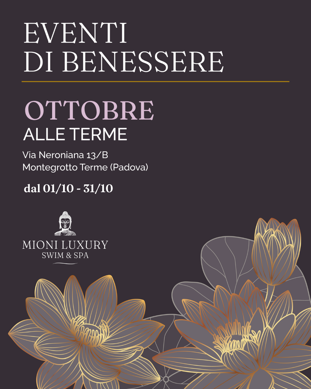 Eventi alle Terme di Montegrotto, il Programma di Ottobre